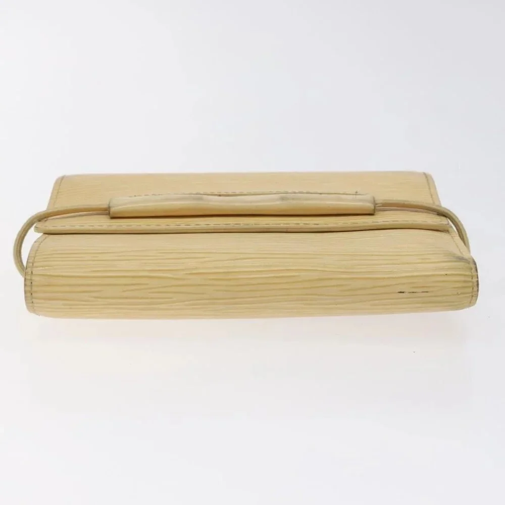 LOUIS VUITTON Epi Porte Monnaie Elastic Wallet Vanilla M6366A LV Auth 130577 - Picture 14 of 16